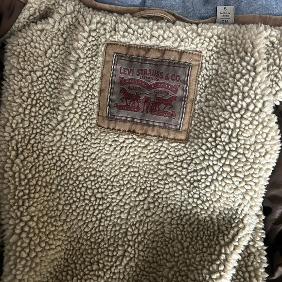 Levi’s Strauss Sherpa Lined Tan Jacket - Picture 13 of 13